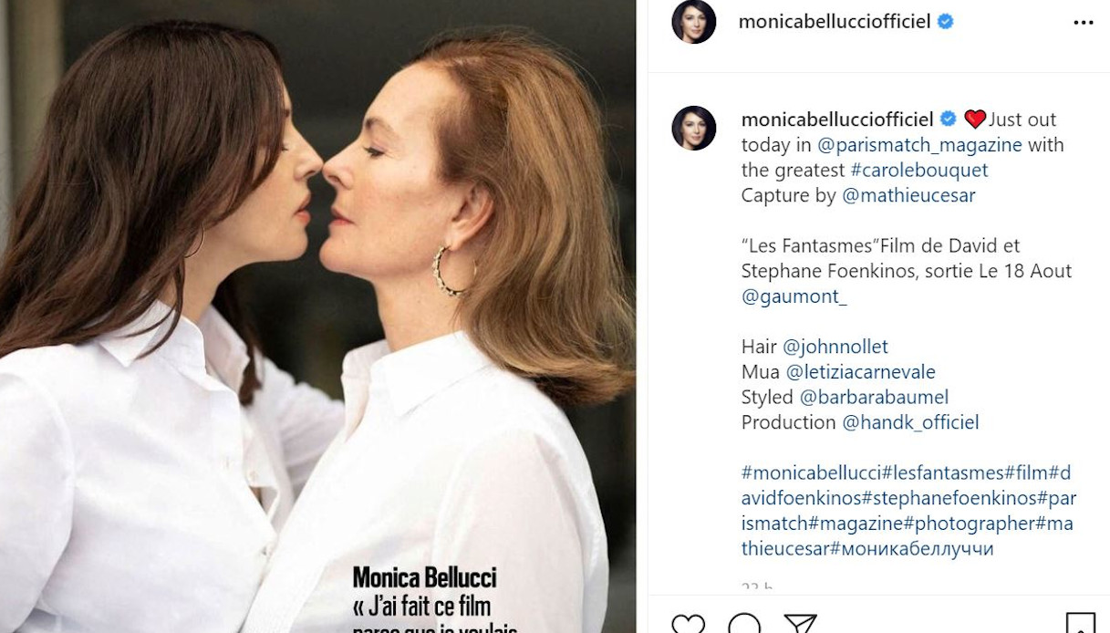 Monica Bellucci il post su Instagram