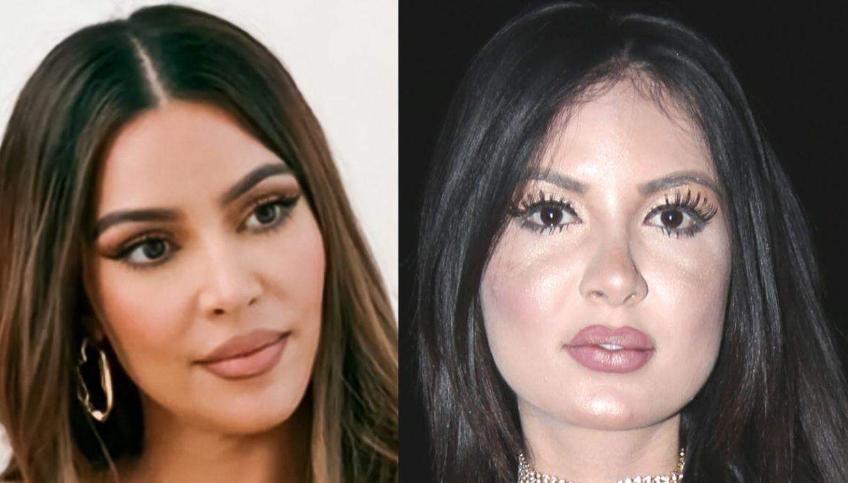 Kim Kardashian e la sua sosia Jennifer