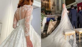 Miriam Leone, i segreti del suo meraviglioso abito da sposa