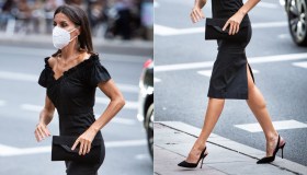 Letizia di Spagna, il tubino malizioso che sta bene a tutte