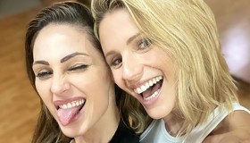 Michelle Hunziker e Anna Tatangelo al lavoro per le prove di All Together Now
