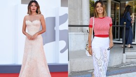 Venezia 2021, Serena Rossi: caschetto biondo e top crop