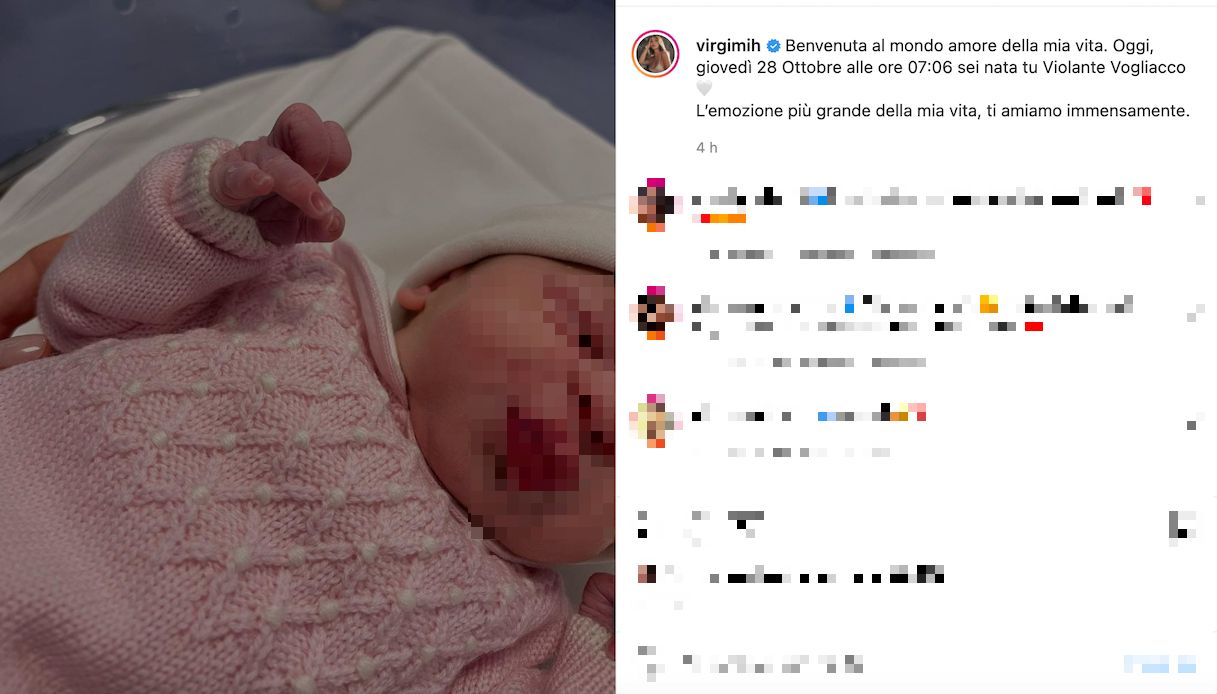 Virginia Mihajlovic è diventata mamma
