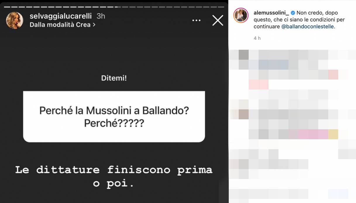 Scontro tra Alessandra Mussolini e Selvaggia Lucarelli su Instagram