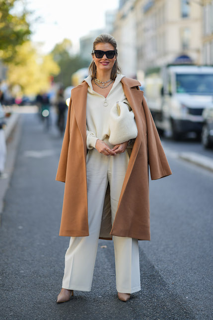 Come indossare il cappotto cammello in autunno