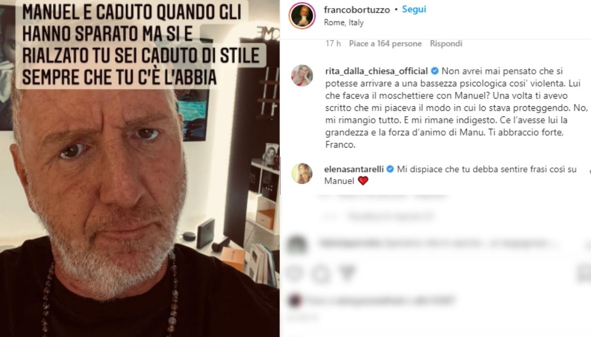 Manuel Bortuzzo, la difesa del padre su Instagram