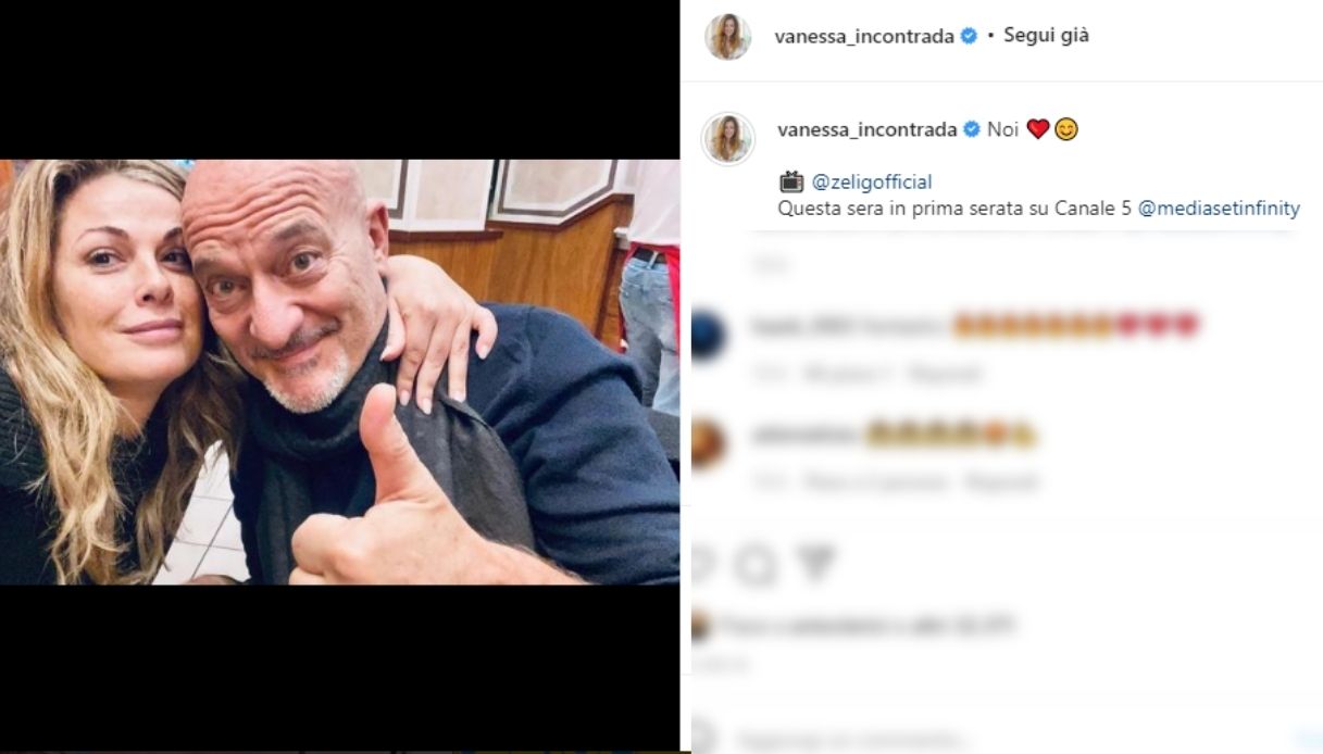 Vanessa Incontrada e Claudio Bisio su Instagram