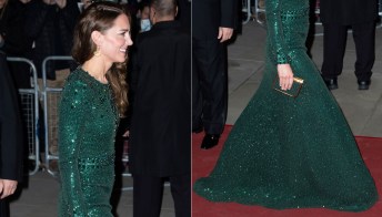 Kate Middleton, nuova pettinatura audace e abito glitter