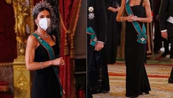 Letizia di Spagna lascia senza fiato: abito nero e tiara inestimabile