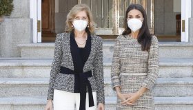 Letizia di Spagna incanta Mattarella: abito del mistero e cappa