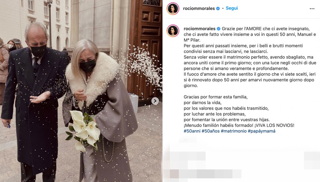 Rocío Muñoz Morales su Instagram