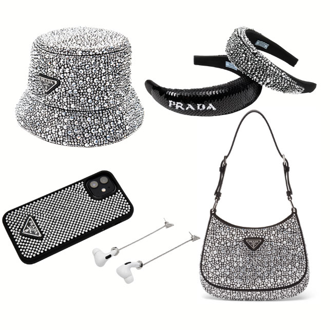 Borse Prada in Con paillette Viola - 21350965