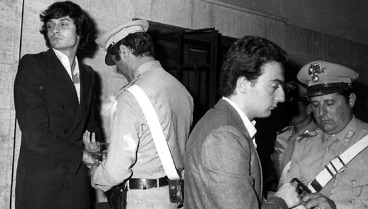 Gianni Guido e Angelo Izzo durante il processo