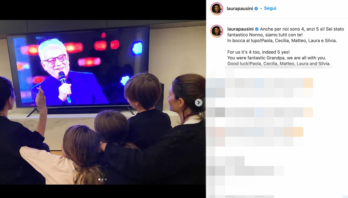 Laura Pausini su Instagram