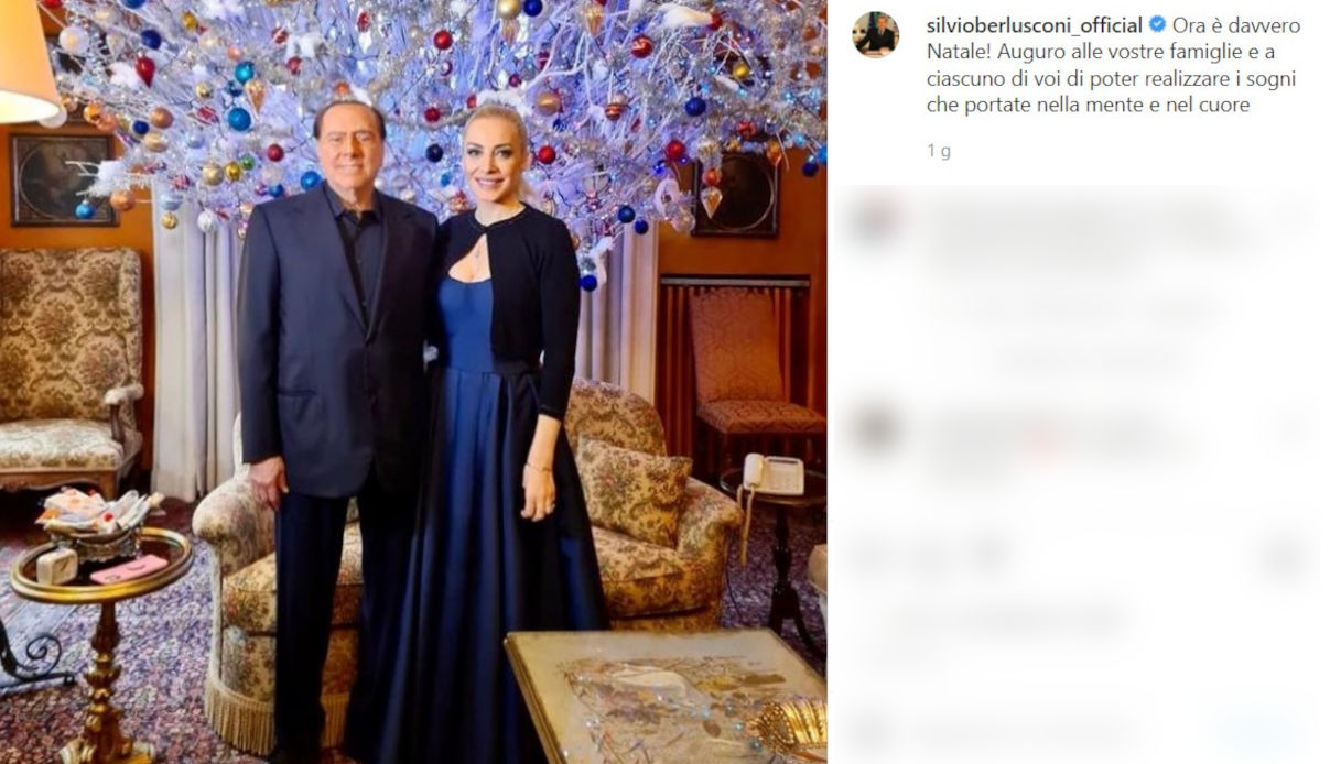 Silvio Berlusconi e Marta Fascina su Instagram