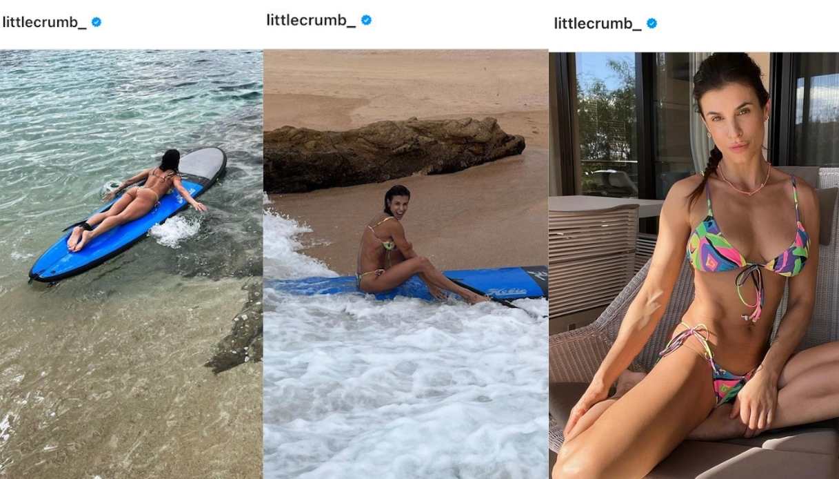 Elisabetta Canalis: il micro bikini colorato incanta tutti su Instagram