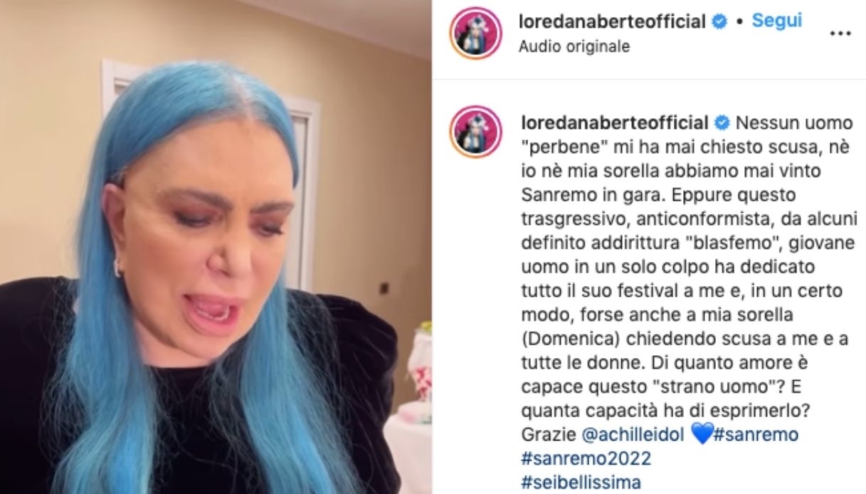 Loredana Bertè e il post Instagram