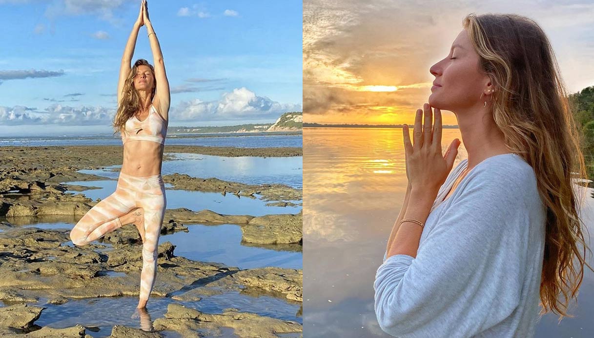 Gisele Bundchen e lo yoga