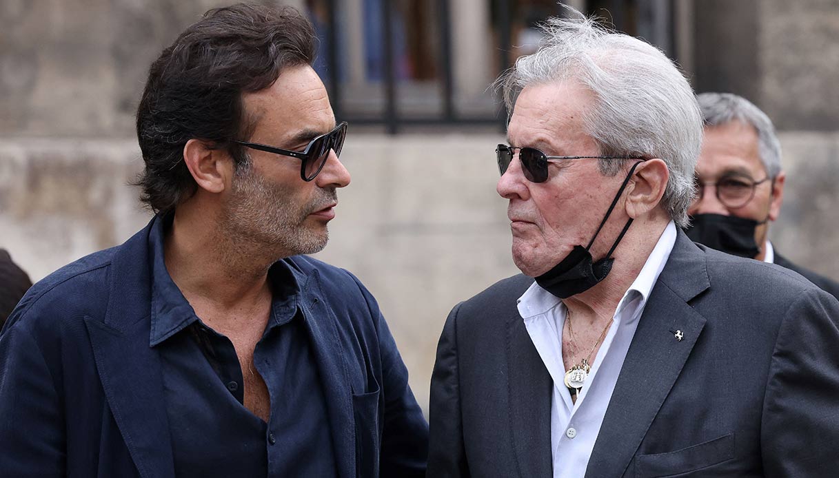 Alain Delon and his son Anthony
