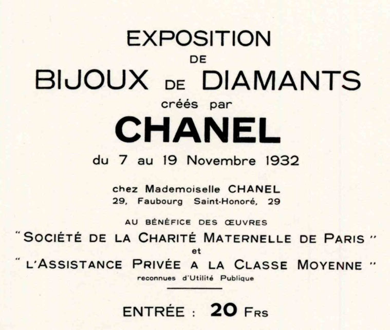 invito del 1932- Chanel