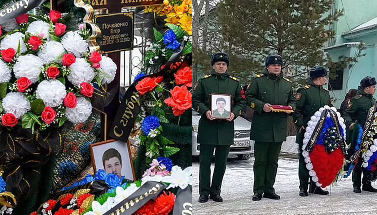 Il funerale di Yegor Pochkaenko