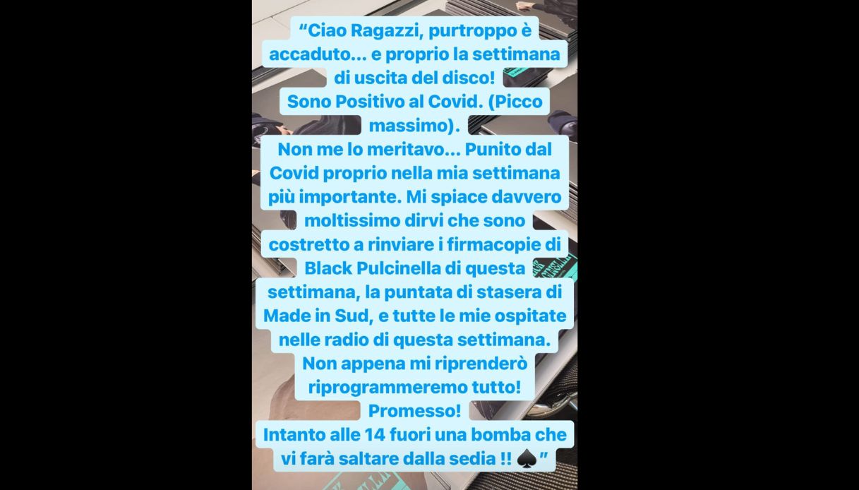 Storia Instagram Clementino