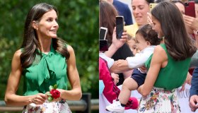 Letizia di Spagna, la blusa sbracciata di 10 anni fa