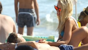 Ilary e Totti a Sabaudia nel 2014