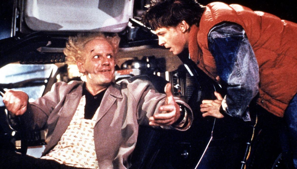 Michael J. Fox in una scena del Ritorno al futuro