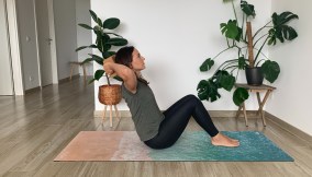 Yoga per la cervicale- Navasana con blocco 5_5 (1)