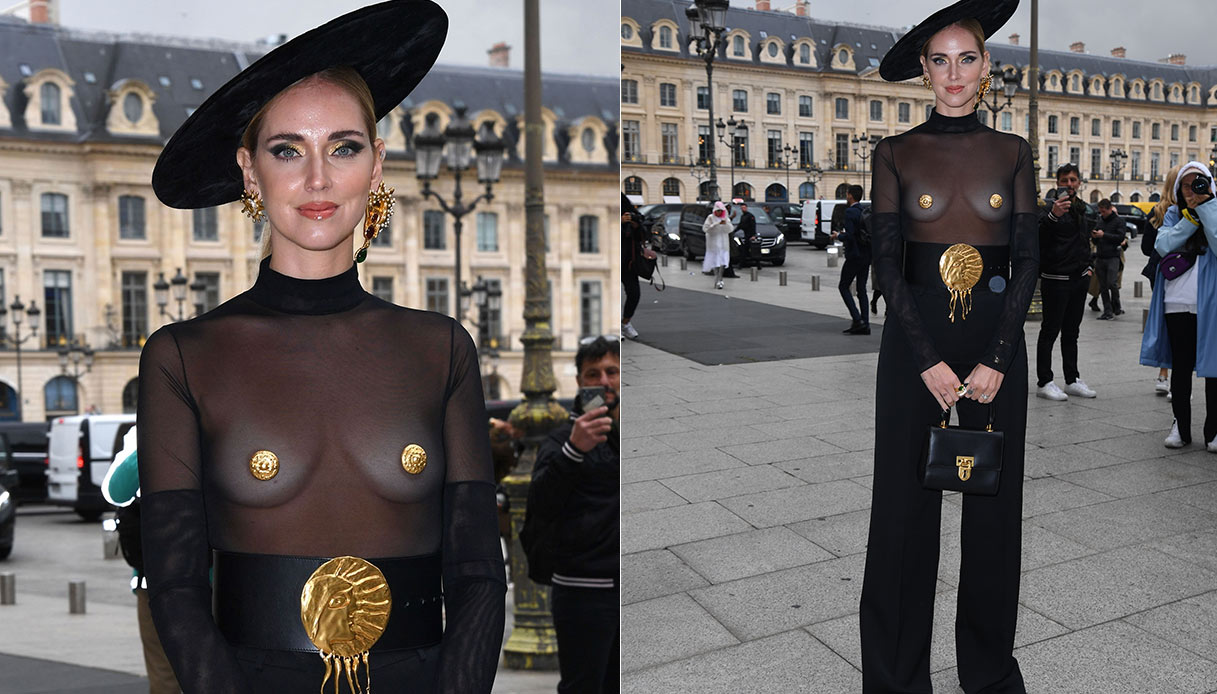 Chiara Ferragni per Schiaparelli alla Paris Fashion Week