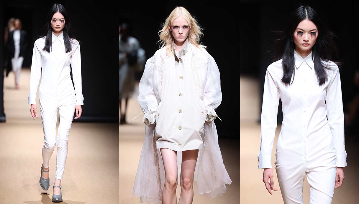 Modelle in passerella per Milan Fashion Week Womenswear Spring/Summer 2023