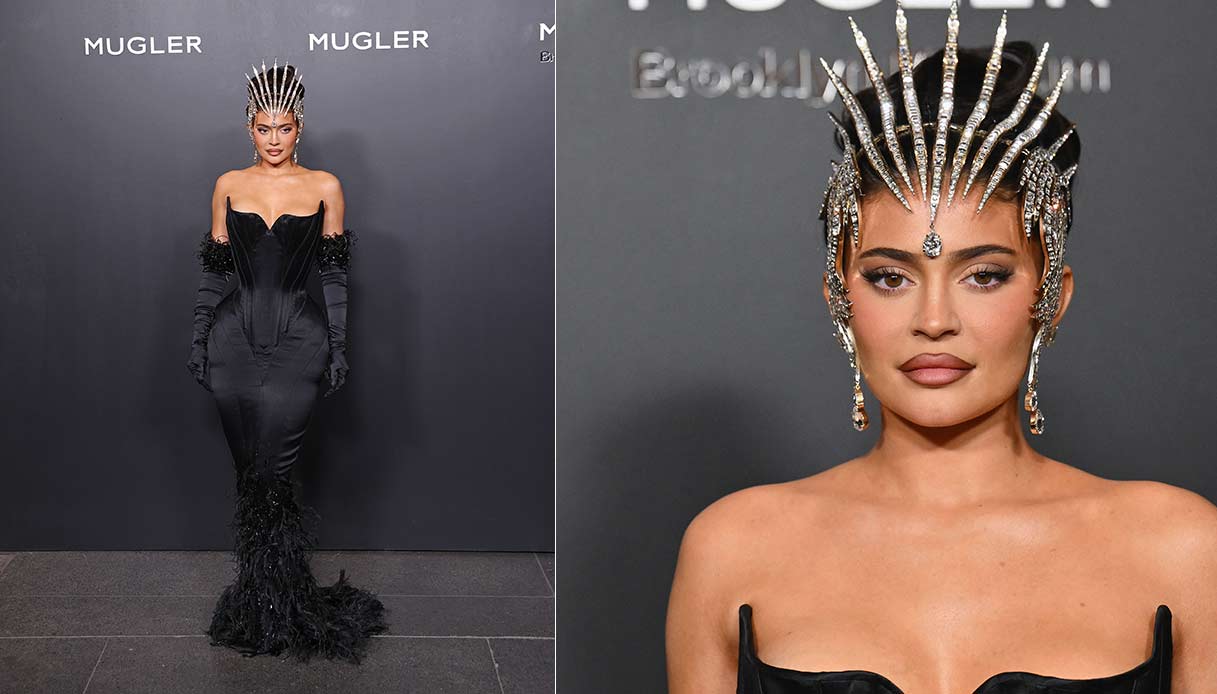 Kylie Jenner all'opening della mostra “Thierry Mugler: Couturissime”