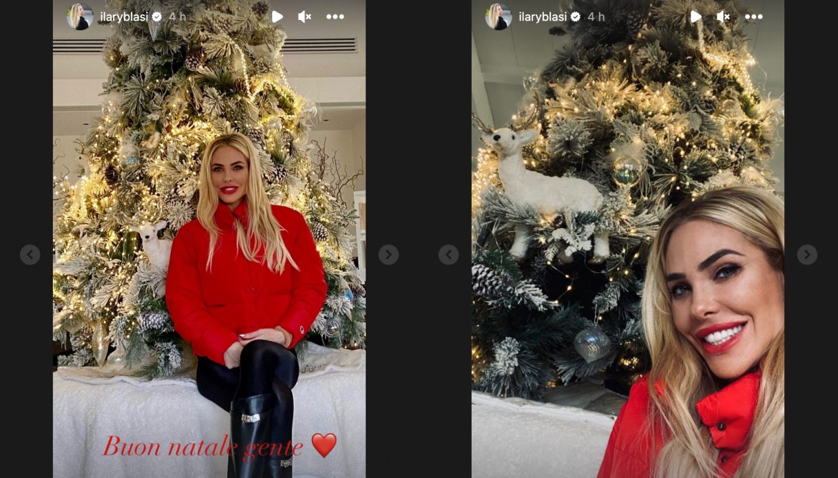 Ilary Blasi natalizia su Instagram