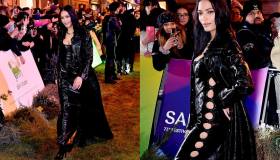 Sanremo 2023, le artiste sfidano il freddo sul Green Carpet: Elodie vera regina dark