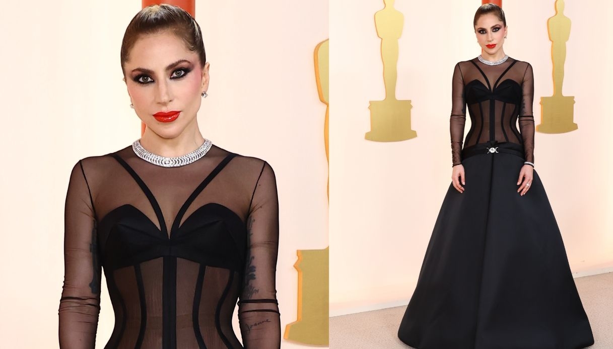 Lady Gaga sensuale alla notte degli Oscar 2023