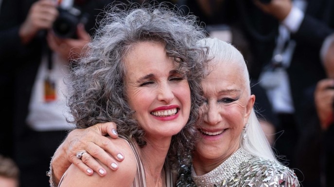 Andie Macdowell ed Helen Mirren bellissime: la rivincita dei capelli bianchi