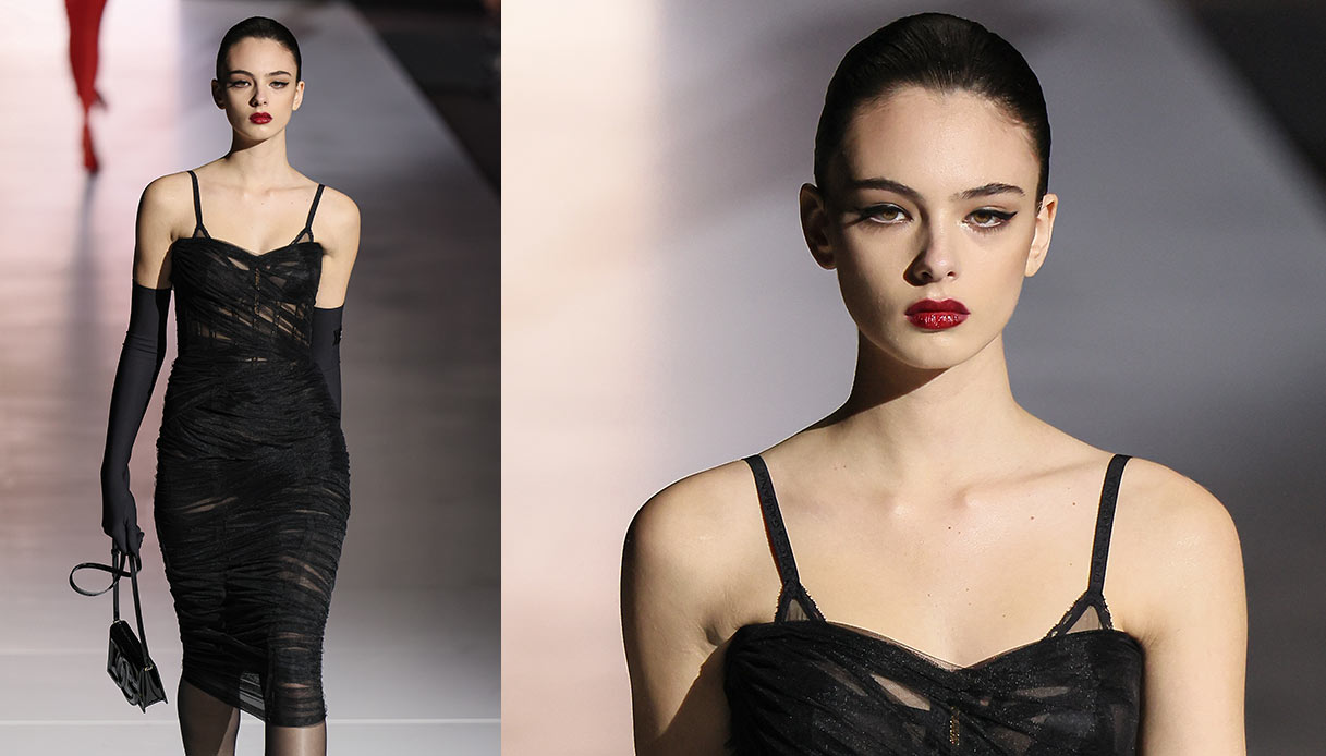 Deva Cassel sfila per Dolce6Gabbana alla Paris Fashion Week di gennaio 2023