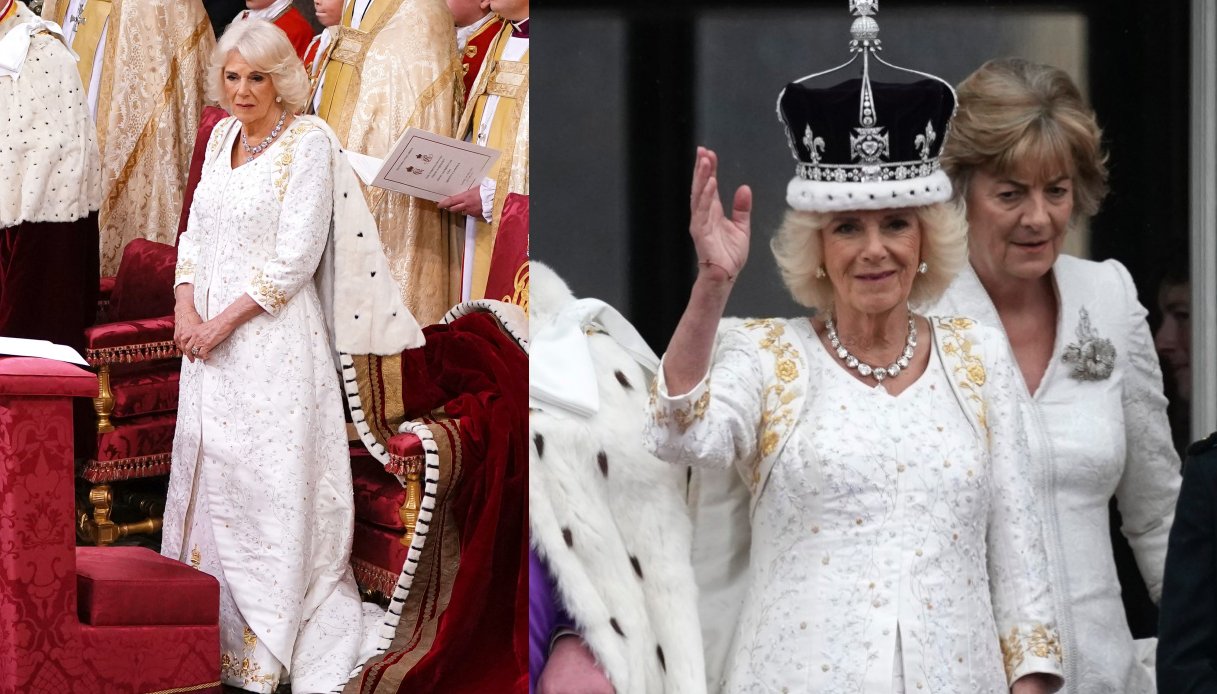 L'abito indossato dalla Regina Camilla all'Incoronazione