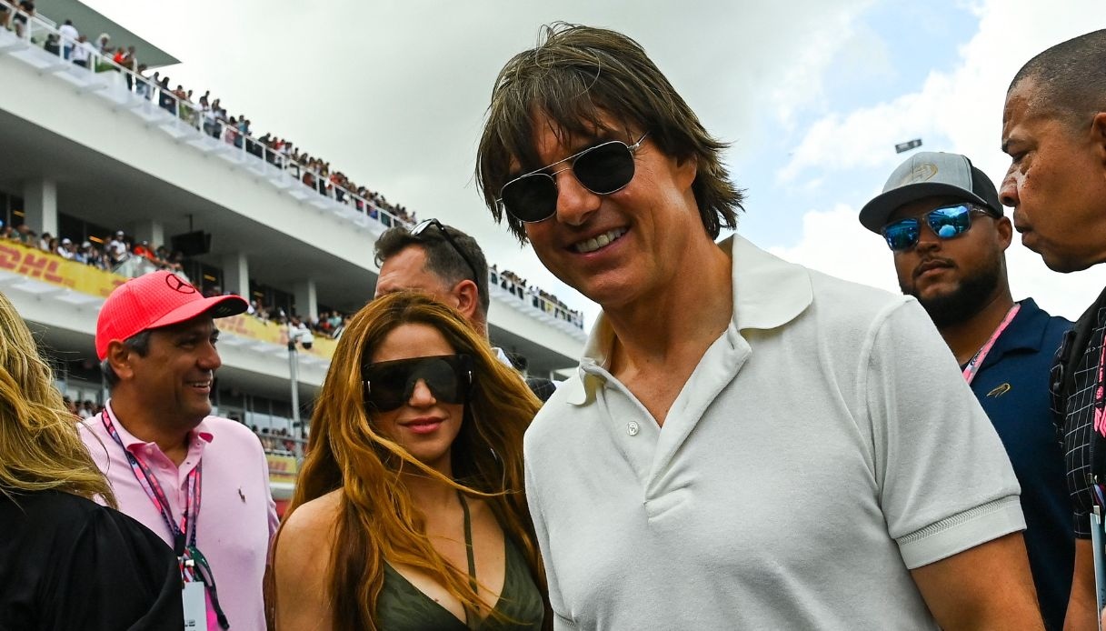 Shakira e Tom Cruise insieme al GP di Formula 1