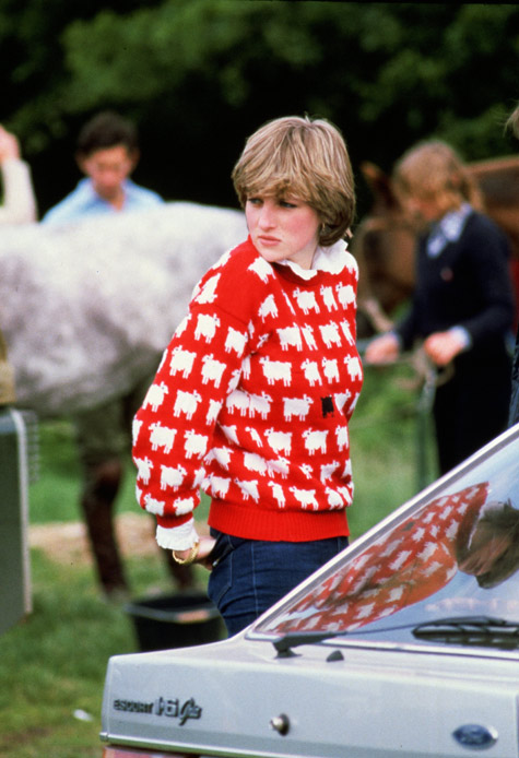 Lady Diana maglione con pecore