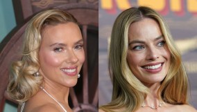 Scarlett Johansson e Margot Robbie alla premiere di "Asteroid City"