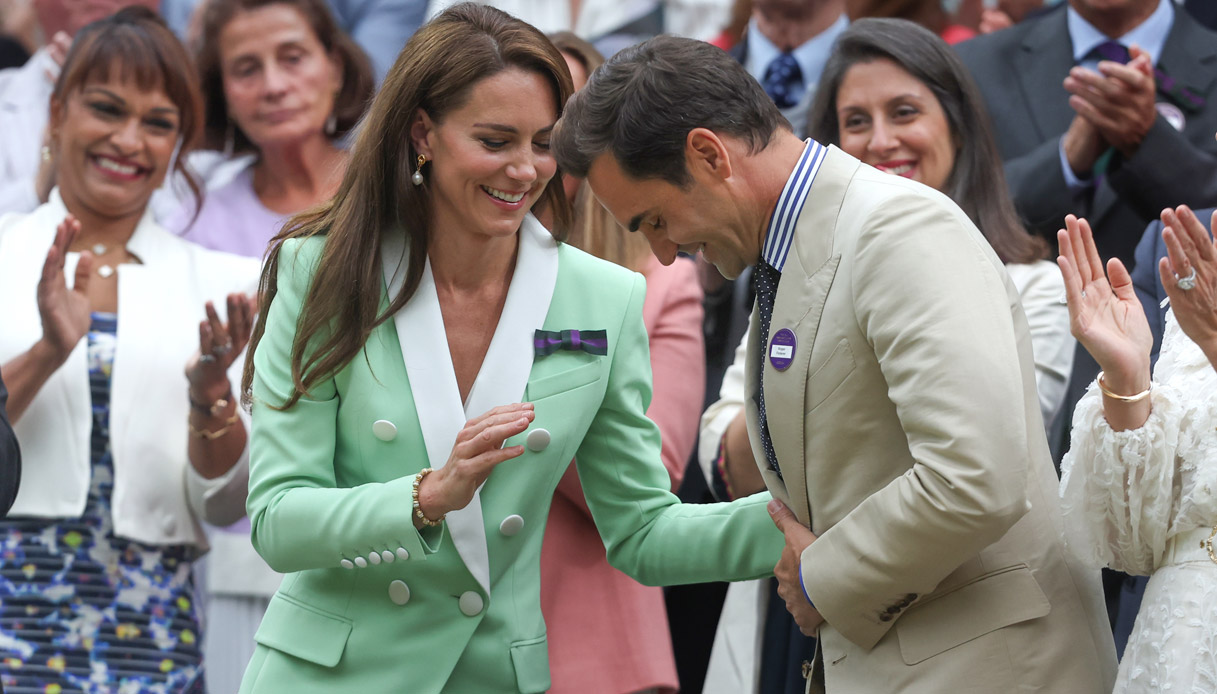 Kate Middleton Roger Federer Wimbledon 2023