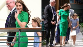 Kate Middleton in verde, gran finale a Wimbledon ma ha occhi solo per loro
