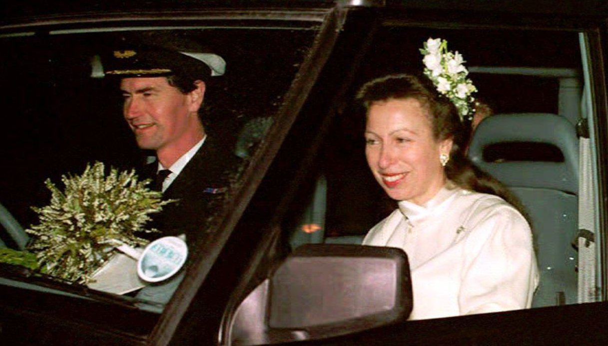 Il secondo matrimonio della Principessa Anna con Timothy Laurence