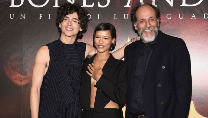 Timothee Chalamet, Taylor Russell e Luca Gudagnino