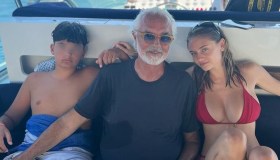 Flavio Briatore in vacanza coi figli Nathan Falco e Leni Klum: la foto privata