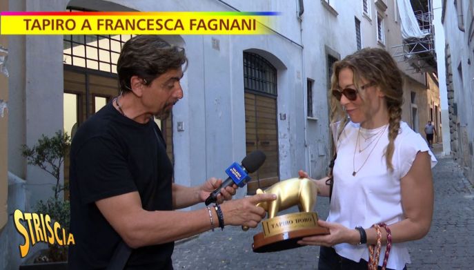 Tapiro d'oro a Francesca Fagnani