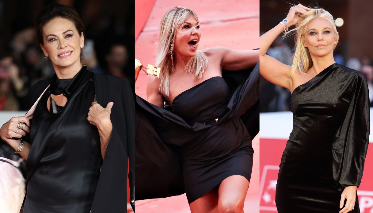 Festa del Cinema di Roma, Elena Sofia Ricci glamour in nero. Tutti i look (top e flop)