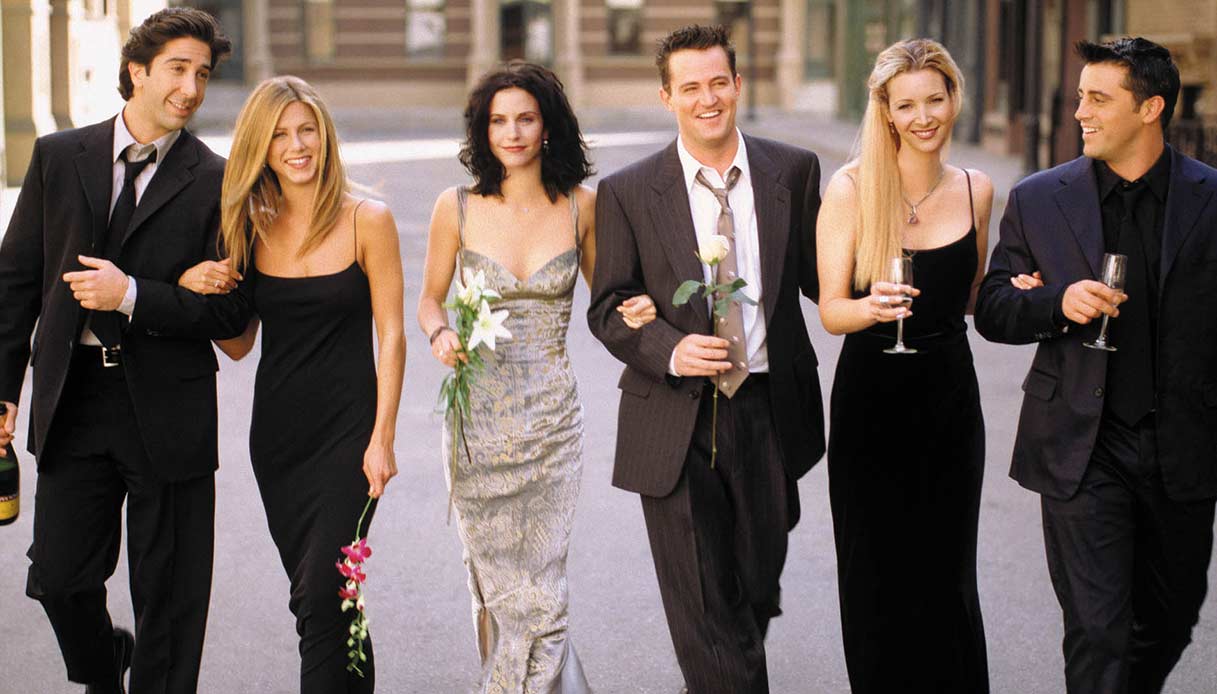 Il cast di Friends nel 2003